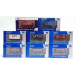 [OO GAUGE]. EIGHT BUFFERS LIMITED EDITION WAGONS BY DAPOL comprising a vent van 'Norman & Pring, The