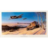 NICOLAS TRUDGIAN (BRITISH, CONTEMPORARY) 'Ardennes Offensive', colour print, limited edition 341/