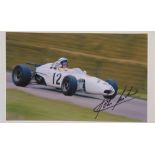 AUTOGRAPHS - MOTORSPORT Three photographs, printed to paper, signed respectively by Stirling Moss,