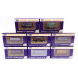 [OO GAUGE]. EIGHT WESSEX WAGONS LIMITED EDITION WAGONS BY DAPOL comprising a five-plank coal