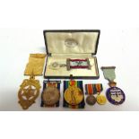 A GREAT WAR PAIR OF MEDALS TO PRIVATE H. KING, DORSETSHIRE REGIMENT comprising the British War Medal