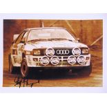 AUTOGRAPHS - MOTORSPORT Nine photographs, printed to paper, signed respectively by Walter Rorhl,