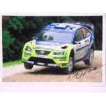 AUTOGRAPHS - MOTORSPORT Eight photographs, printed to paper, signed respectively by Petter