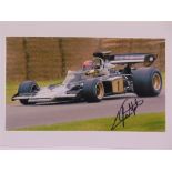 AUTOGRAPHS - MOTORSPORT Eight photographs, printed to paper, signed respectively by Rene Arnoux,