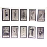 CIGARETTE CARDS - WILLS (SCISSORS), 'MUSIC HALL CELEBRITIES', 1911 (50/50) variable condition,