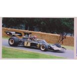 AUTOGRAPHS - MOTORSPORT Five photographs, printed to paper, signed respectively by Stirling Moss,