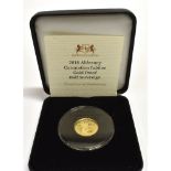 ALDERNEY - ELIZABETH II (1952-), HALF-SOVEREIGN, 2018 Coronation Jubilee gold proof, in Harrington &