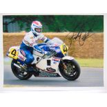 AUTOGRAPHS - MOTORSPORT Eight photographs, printed to paper, signed respectively by Leon Haslam,