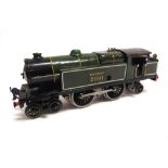 [O GAUGE]. A HORNBY NO.2, S.R. 4-4-2 SPECIAL TANK LOCOMOTIVE, 2091 re-painted lined gloss olive