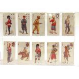 CIGARETTE CARDS - OGDENS, BEAUTIES & MILITARY circa 1898, with playing card inset, variable