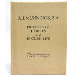 [ART] Munnings, A.J. Pictures of Horses and English Life, first edition, Eyre & Spottiswoode,
