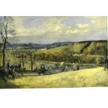 AFTER LIONEL EDWARDS The North Warwickshire Hunt colour print signed and titled in pencil on the