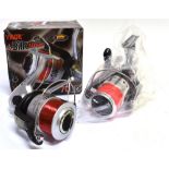 TWO VIGOR SILK LINE 70FD FISHING REELS One boxed and a sangan F1 600 fishing reel (3)