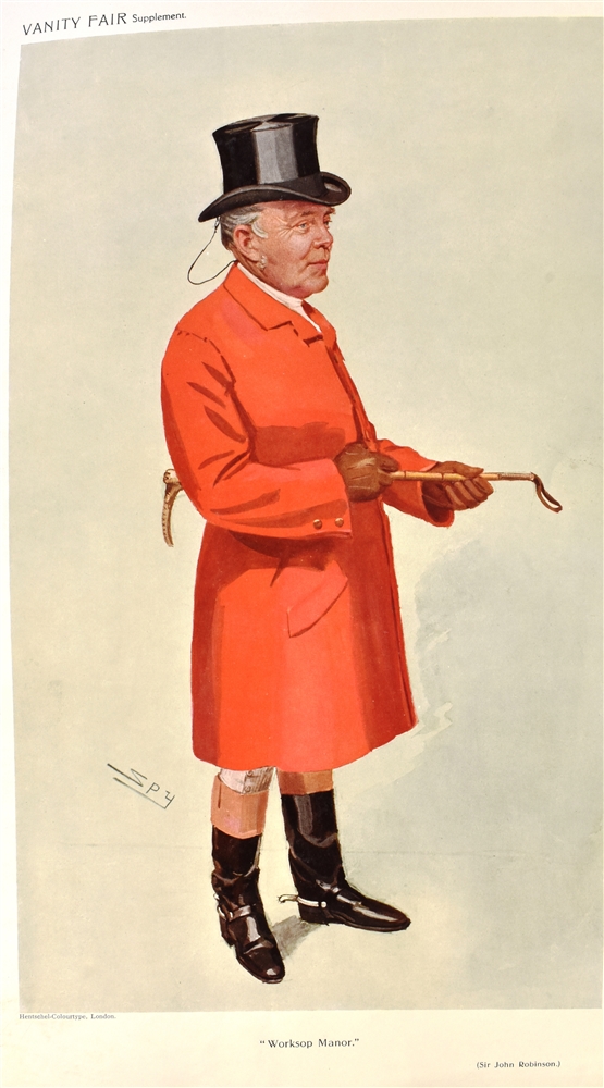 VANITY FAIR - FOX HUNTERS Cattistock, March 30th 1899, 40 x 27 cm Alfred (Mr Alfred Currick)