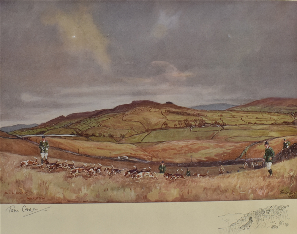 AFTER TOM CARR The Bold Buccleuch, limited edition 41/75 coloured etching, signed and numbered in