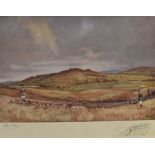 AFTER TOM CARR The Bold Buccleuch, limited edition 41/75 coloured etching, signed and numbered in