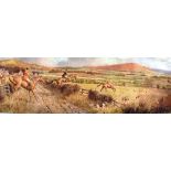 AFTER FRANK ALGERNON STEWART V.W.H. In the Vale below Lushill, colour print, signed in pencil with