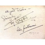AUTOGRAPHS - THEATRE & MUSIC HALL comprising Alfred Lester; Haidee Wright; Harry Tate [Ronald