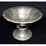 KAYSERZINN: A JUGENDSTIHL PEWTER COMPORTE 26cm diameter, 17.5cm high, stamped to base 'KAYSERZINN