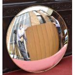 A MID 20THC CENTURY CONVEX MIRROR with metal rim, 51cm diameter Condition Report : good condition