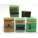 FOUR PROMOTIONAL NOVELTY MINIATURE PACKETS OF CIGARETTES for Wills Bristol; Wills Capstan; Wills