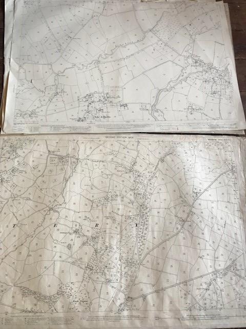 THIRTY 1:2500 ORDNANCE SURVEY MAPS featuring East Chinook. Dunkerswell, Broad Hembury, Frome, - Image 4 of 16
