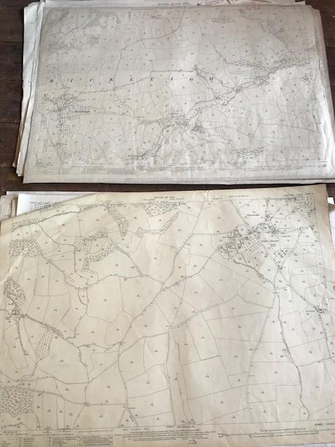 THIRTY 1:2500 ORDNANCE SURVEY MAPS featuring East Chinook. Dunkerswell, Broad Hembury, Frome, - Image 7 of 16