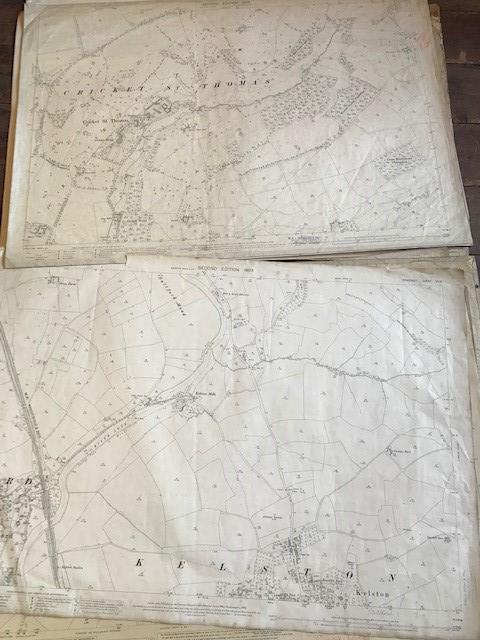 THIRTY 1:2500 ORDNANCE SURVEY MAPS featuring Sutton Montis, Weston Rampflyde, Chard, East - Image 7 of 16