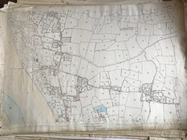 THIRTY 1:2500 ORDNANCE SURVEY MAPS relating to Rushiton, Durston , Woolavington, Wantage,