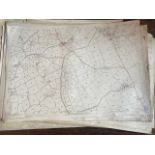 THIRTY 1:2500 ORDNANCE SURVEY MAPS featuring Dulford, Brockhill, Tiverton, Halberton, Pucklington,