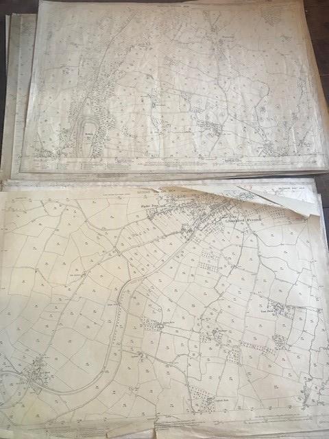 THIRTY 1:2500 ORDNANCE SURVEY MAPS featuring Clyst St Lawrence, Wolverstone, Hele, Sampford - Image 11 of 16