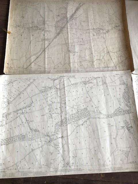 THIRTY 1:2500 ORDNANCE SURVEY MAPS relating to Rushiton, Durston , Woolavington, Wantage, - Image 8 of 16