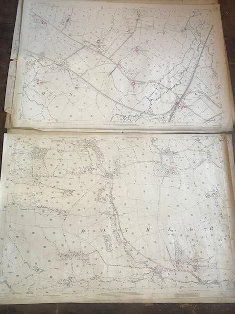 THIRTY 1:2500 ORDNANCE SURVEY MAPS featuring Clyst St Lawrence, Wolverstone, Hele, Sampford - Image 4 of 16