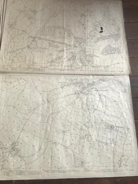 THIRTY 1:2500 ORDNANCE SURVEY MAPS relating to Templeton, Cullompton, Calverleigh, Tiverton, - Image 13 of 16