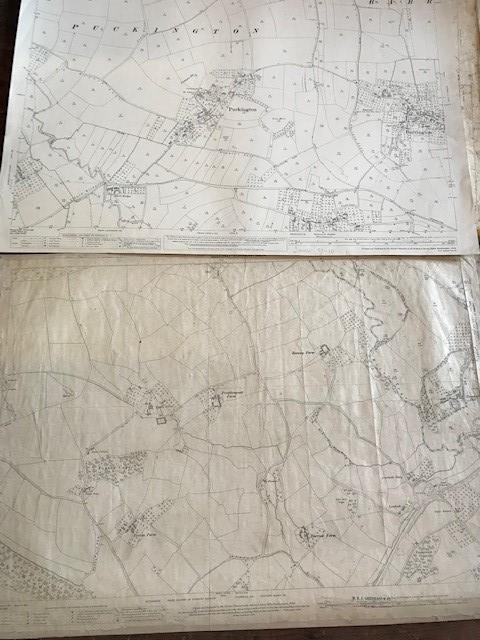 THIRTY 1:2500 ORDNANCE SURVEY MAPS featuring Dulford, Brockhill, Tiverton, Halberton, Pucklington, - Image 10 of 16