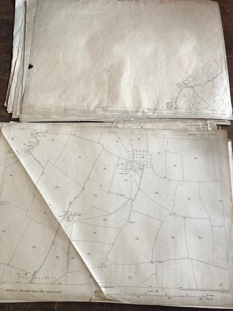 THIRTY 1:2500 ORDNANCE SURVEY MAPS featuring East Chinook. Dunkerswell, Broad Hembury, Frome, - Image 11 of 16