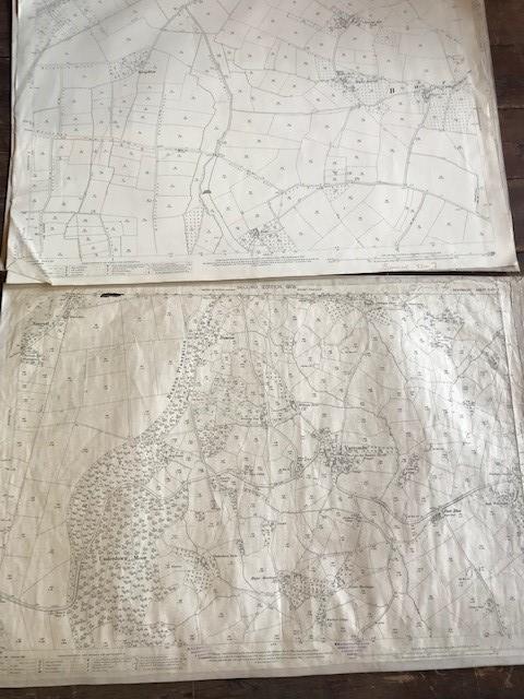 THIRTY 1:2500 ORDNANCE SURVEY MAPS featuring East Chinook. Dunkerswell, Broad Hembury, Frome, - Image 3 of 16