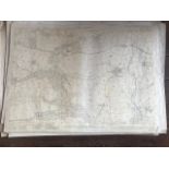 THIRTY 1:2500 ORDNANCE SURVEY MAPS relating to Templeton, Cullompton, Calverleigh, Tiverton,