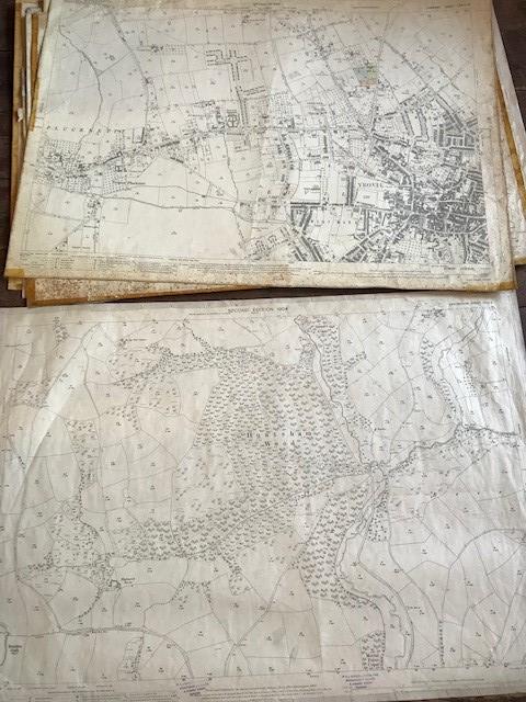 THIRTY 1:2500 ORDNANCE SURVEY MAPS featuring Dulford, Brockhill, Tiverton, Halberton, Pucklington, - Image 11 of 16