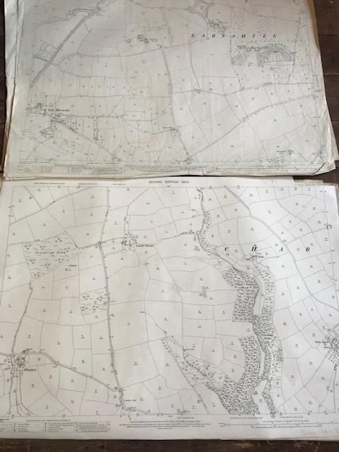 THIRTY 1:2500 ORDNANCE SURVEY MAPS featuring East Chinook. Dunkerswell, Broad Hembury, Frome, - Image 5 of 16