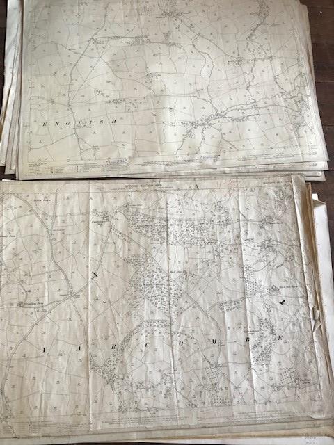 THIRTY 1:2500 ORDNANCE SURVEY MAPS featuring East Chinook. Dunkerswell, Broad Hembury, Frome, - Image 10 of 16