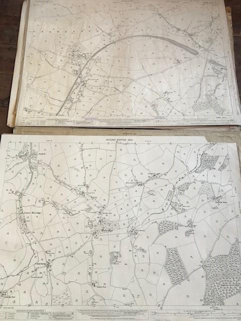 THIRTY 1:2500 ORDNANCE SURVEY MAPS featuring Sutton Montis, Weston Rampflyde, Chard, East - Image 9 of 16