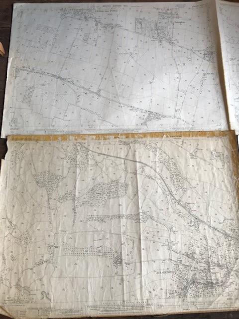 THIRTY 1:2500 ORDNANCE SURVEY MAPS relating to Rushiton, Durston , Woolavington, Wantage, - Image 6 of 16