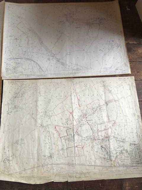 THIRTY 1:2500 ORDNANCE SURVEY MAPS relating to Rushiton, Durston , Woolavington, Wantage, - Image 7 of 16