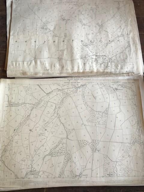 THIRTY 1:2500 ORDNANCE SURVEY MAPS featuring East Chinook. Dunkerswell, Broad Hembury, Frome, - Image 14 of 16