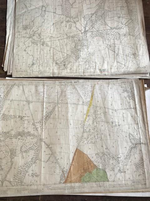 THIRTY 1:2500 ORDNANCE SURVEY MAPS featuring East Chinook. Dunkerswell, Broad Hembury, Frome, - Image 9 of 16