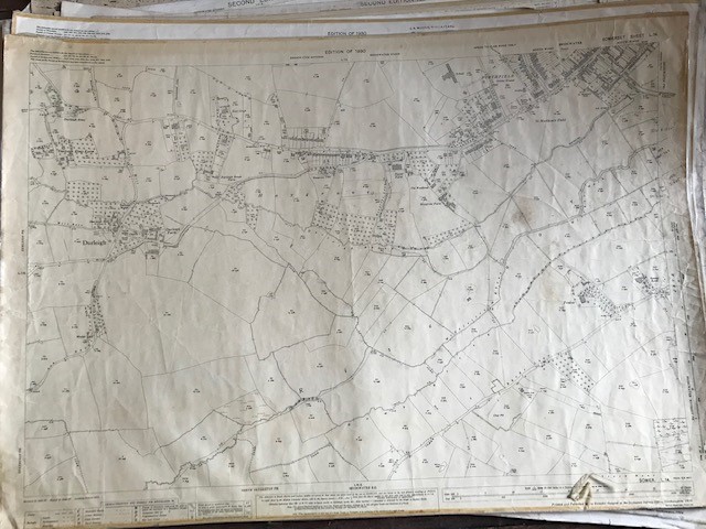 THIRTY 1:2500 ORDNANCE SURVEY MAPS, relating to Wembon, Durleigh, Creech St Michael, Durston,