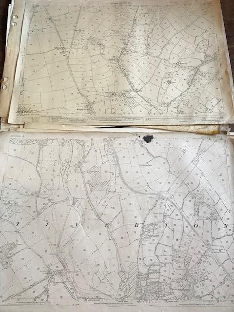 THIRTY 1:2500 ORDNANCE SURVEY MAPS featuring Dulford, Brockhill, Tiverton, Halberton, Pucklington, - Image 5 of 16