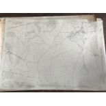 THIRTY 1:2500 ORDNANCE SURVEY MAPS relating featuring Chillington, Fivehead, Swell, Combe St