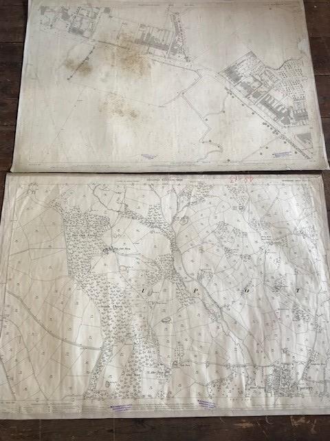 THIRTY 1:2500 ORDNANCE SURVEY MAPS featuring East Chinook. Dunkerswell, Broad Hembury, Frome,